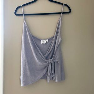 Sadie & sage rap tie tank top